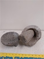 Stone pestle and mortar