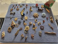 Brooches and Pins. Vintage to newer.