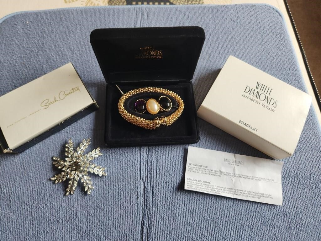 Elizabeth Taylor White Diamonds Bracelet and Sarah
