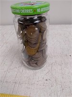 Small jar wheat pennies approximately 275