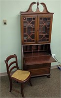 Vintage Mahogany drop front secretary desk w/