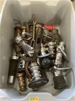 Tote of Fire Fighting Hose Spray Nozzles