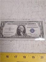 1935 $1 silver certificate uncirculated