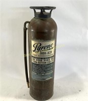 Mid-Century Pyrene Brass Fire Extinguisher