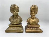 Bust Boy & Girl Book Ends