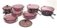 Pyrex Visions Cranberry Cookware