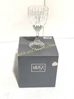 4 Mikasa Park Lane Lead Crystal Wine Glasses