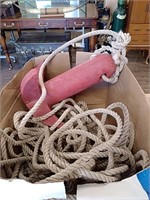 Rubberized boat anchor and rope