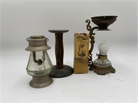 Antiques Vapo Cresoline Oil Lamp & More