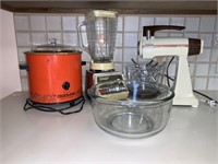 Crock Pot, Mixer, & Blender