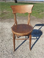 Antique solid wood chair.