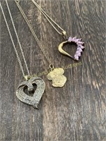 (3) 925 Sterling Silver Necklaces