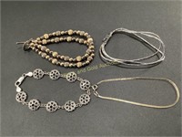 (4) 925 Sterling Silver Bracelets