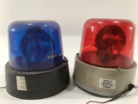 (2) Police / Firefighter Car Sirens (Blue & Red)