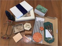 Wind Chimes, Trivets, Wood Boxes, & More