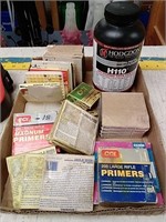 Group of primers boxes had moisture