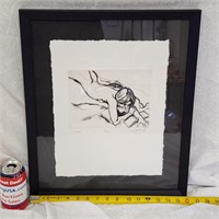 Signed Nude Etching Titled "Jane" #'d 2/15