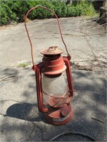 Vintage Red Oil Lantern American Camper