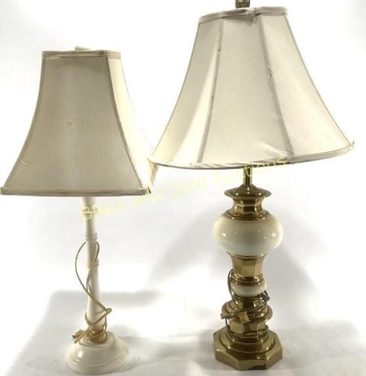 (2) Unique Working Vintage Lamps