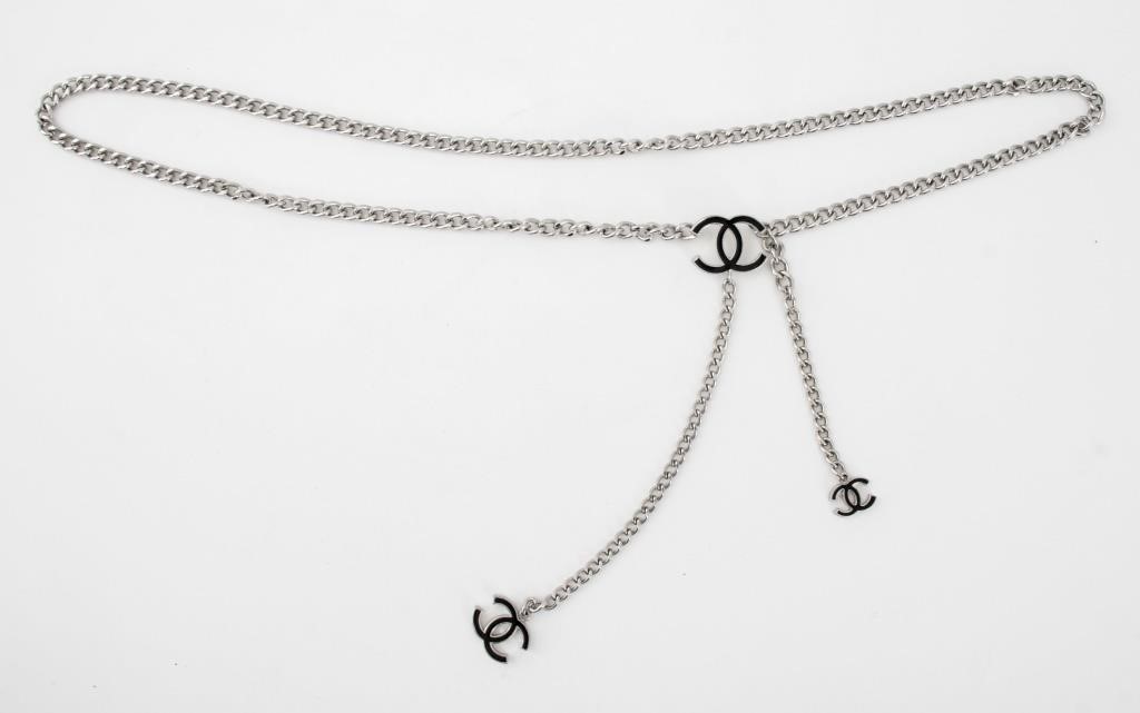 Chanel Silver-Tone Chain Link Belt, ca. 2007