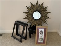 Sun Mirror, Stool, Folk Art Frames, & More