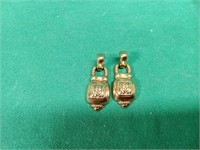 Nice door knocker style pierced earrings from
