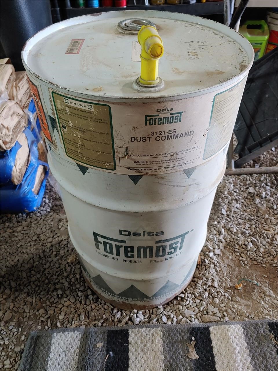 Large Barrel of Foremost Dust Command 3/4 Full