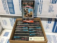 17 STAR TREK TV SHOW VHS TAPES