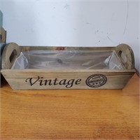 Vintage Wooden Gift Baskets x 5