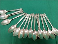 Sterling silver 4H spoons, approx 16.8oz