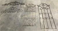 (4) Outdoor Iron Garden Trellises