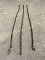 (2) 5/16" and (1) 3/8" Chains