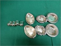 Small sterling silver dishes, approx 5.49oz