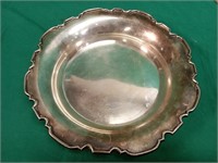 .925 stamped platter, approx 23oz