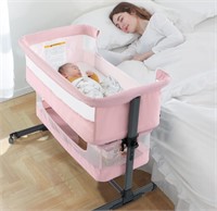 NEW-$180 Baby Bassinet Bedside Sleeper, 3 in 1