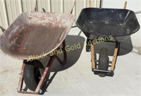 (2) Blackhawk & True Temper Wheelbarrows