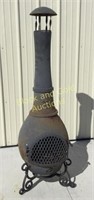 Large Outdoor Iron Chiminea