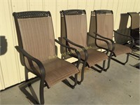 (3)Sling Back Patio Chairs