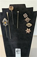 Hat Pin & Brooches