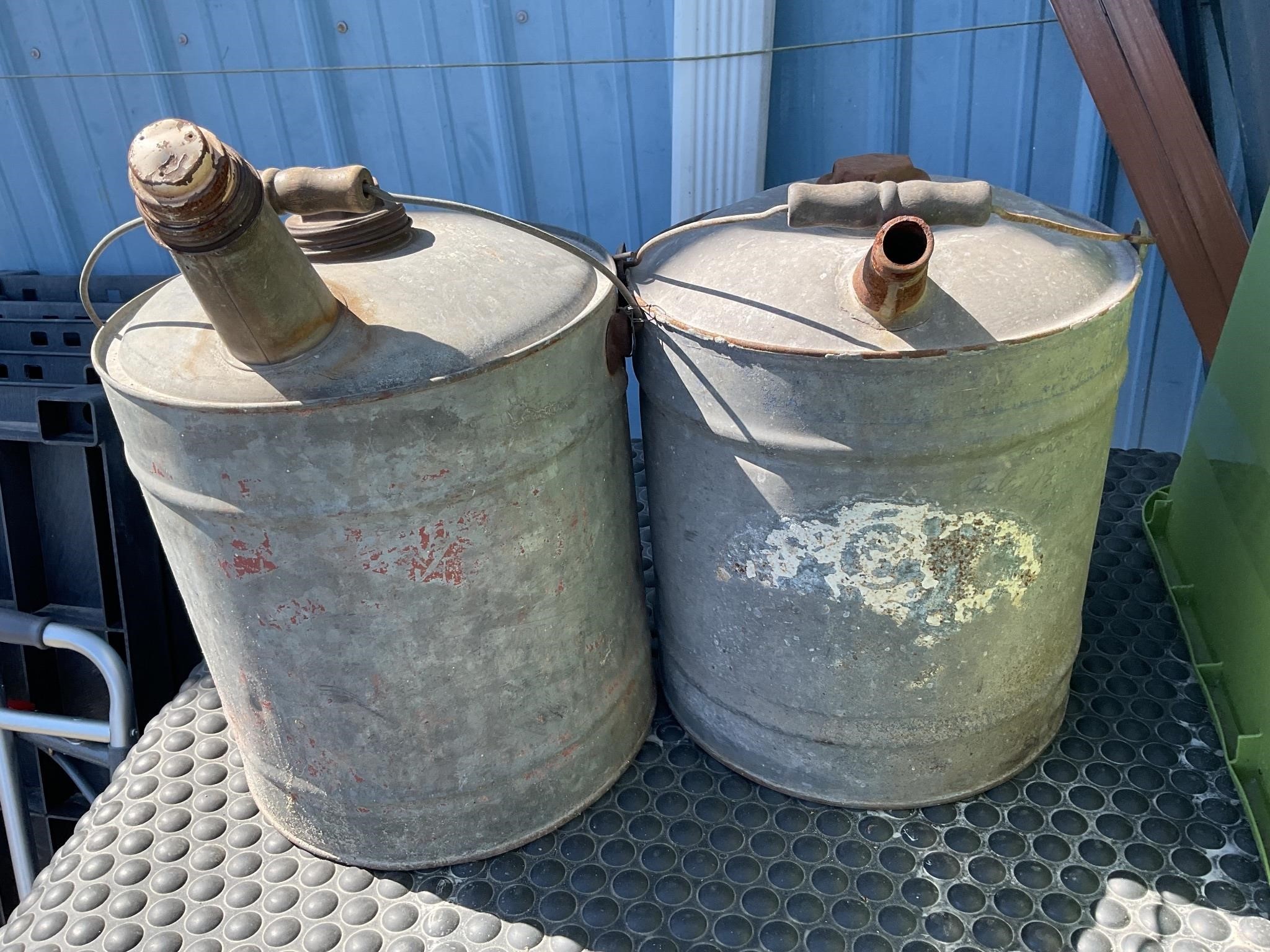 Vintage gas cans