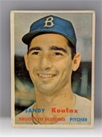 1957 Topps #302 Sandy Koufax Brooklyn Dodgers HOF
