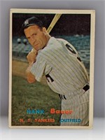 1957 Topps #240 Hank Bauer New York Yankees
