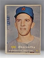 1957 Topps #293 Ted Abernathy Washington Senators