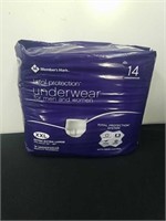 New Member's Mark Total Protection underwear for
