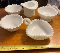 Milk Glass Lot