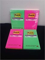 Four new packages of 4X 6 in Post-it notes