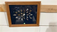 Framed Arrowhead, Approximately seven 10 x 14