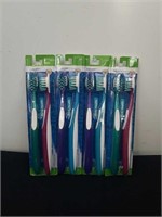 Four new packages of two count soft bristle