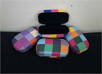 Four new plaid travel cases 3 in