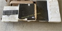 Assorted Sizes Of Black Natural Stone Tiles